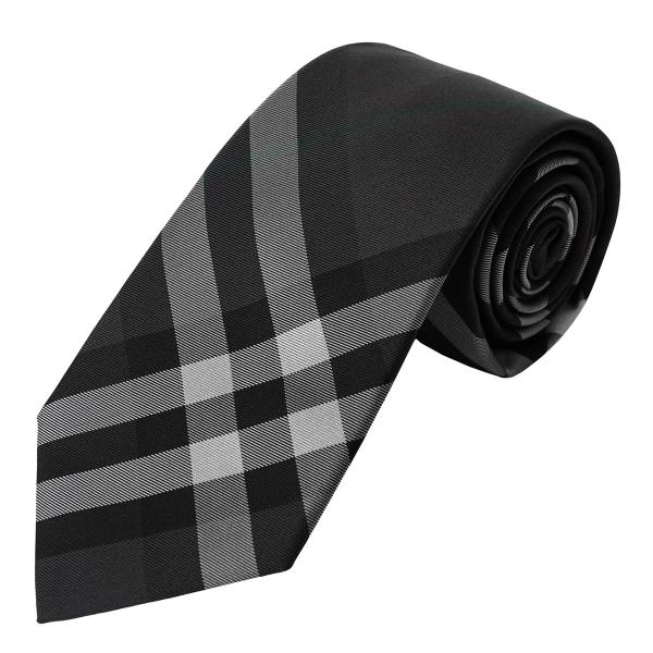 【美品】Burberry バーバリー　ブランドネクタイ　シルク　ブルー BURBERRY - 新品 バーバリー BURBERRY ネクタイ シルクタイ