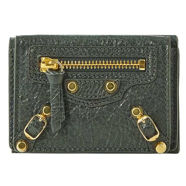 新品 バレンシアガ BALENCIAGA 2つ折り財布 クラシック グリフォシル  