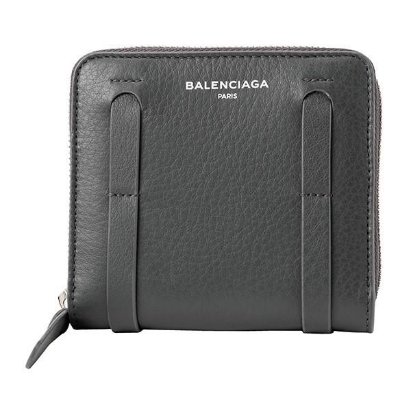 BALENCIAGA コインケース グレー レザー BALENCIAGA バレンシアガ コインケース レザー グレー 定番人気