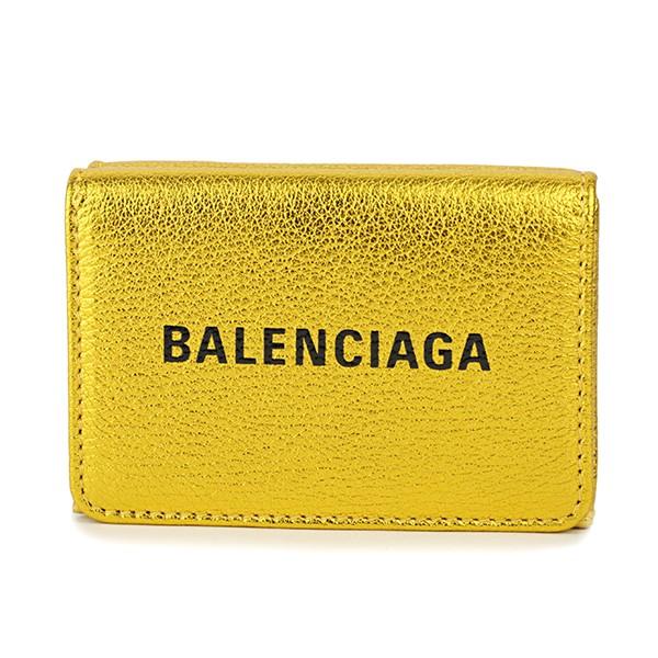バレンシアガ 3つ折り財布 ゴールド 金 BALENCIAGA 551921 00R1N 8060