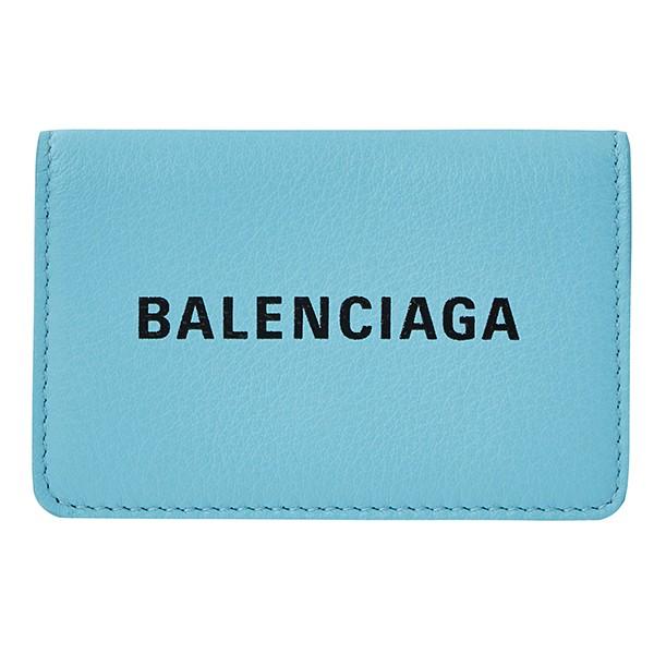 バレンシアガ 3つ折り財布 エブリデイ 551921 DLQ4N 4860 ライトブルー  