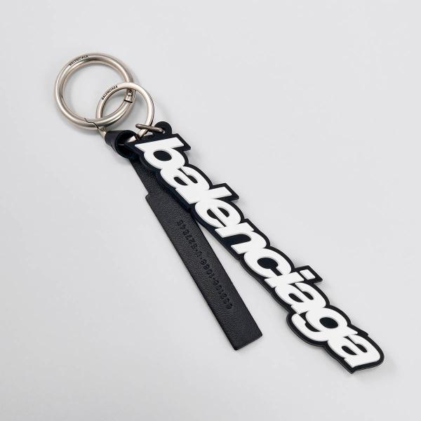 並行輸入 バレンシアガ キーホルダー BALENCIAGA バイカー 639106 JEW6Y 1090 ユニセックス ブラック 黒 爆買