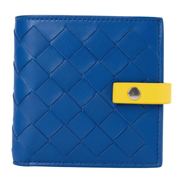 ボッテガヴェネタ 2つ折り財布 ブルー 青 BOTTEGA VENETA 574055 VO0BH 4249