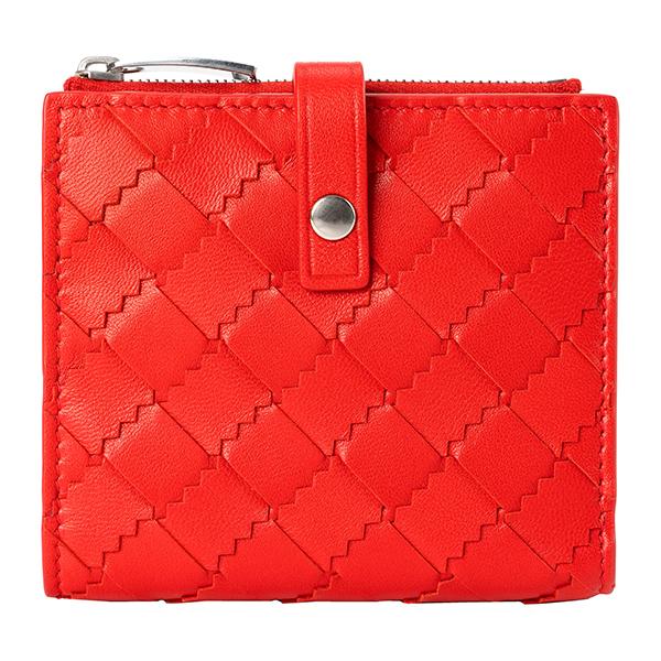 ボッテガヴェネタ 2つ折り財布 レッド 赤 BOTTEGA VENETA 600270 VA961 6408