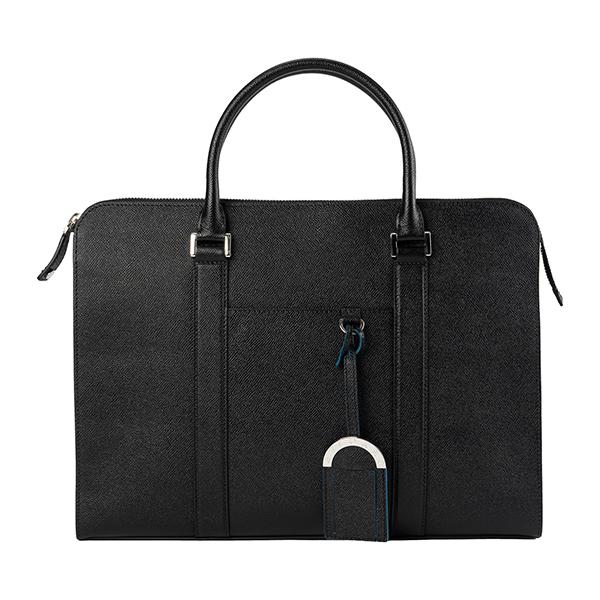 BVLGARI ブルガリ ビジネスバッグ ブリーフケース 　ヘリンボーン　黒色 BVLGARI ブルガリ ビジネスバッグ ブリーフケース ヘリンボーン 黒色