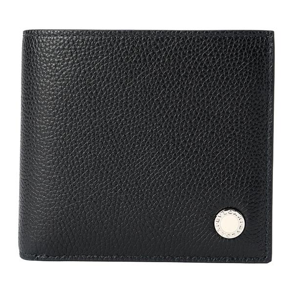ブルガリ・ブルガリ マン 二つ折り財布 ブラック BVLGARI ブルガリ 二つ折り財布 財布 メンズ ブルガリ・ブルガリ