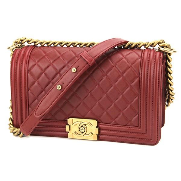 シャネル ショルダーバッグ ワインレッド 赤 CHANEL A67086 シャネル ショルダーバッグ ワインレッド 赤 CHANEL A67086