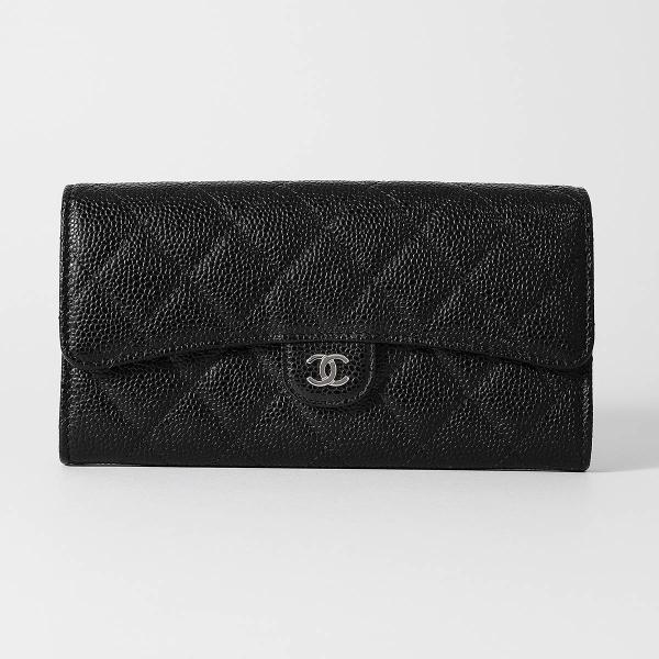 CHANEL（シャネル） 並行輸入 長財布 キャビアスキン CHANEL LONG