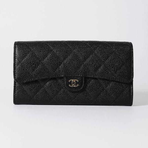 CHANEL 並行輸入 シャネル 長財布 キャビアスキン LONG WALLET