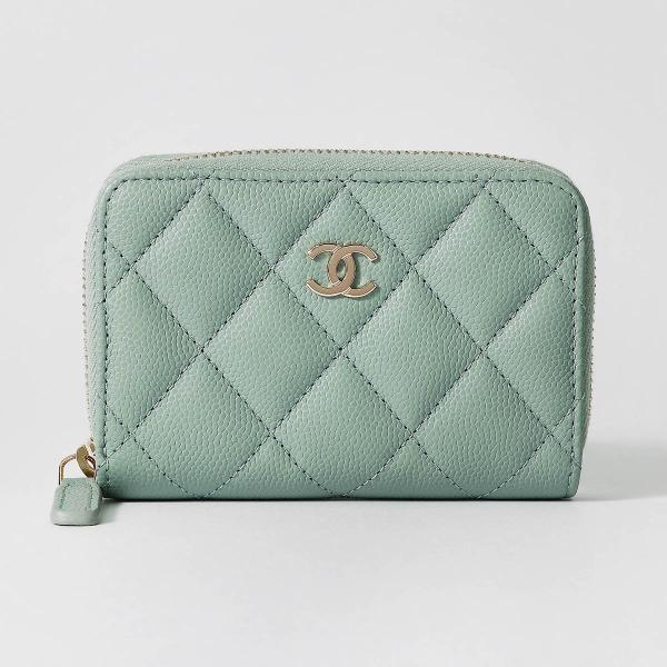 CHANEL ダークグリーン ケース CHANEL 並行輸入 シャネル コインケース キャビアスキン COIN