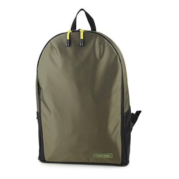 カルバンクライン 【新品】CKロゴ バックパック リュック カーキ 大容量 Calvin Klein（カルバン・クライン） 並行輸入 カルバン クライン