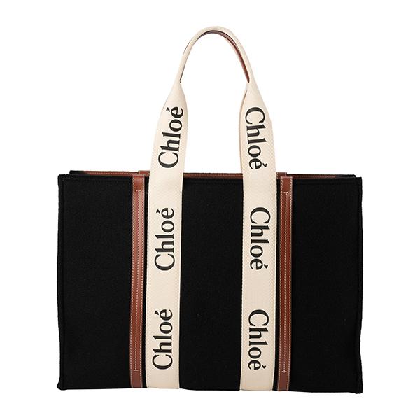 Chloe クロエ トートバッグ ウッディ CHC22SS382G64 001 Chloe クロエ トートバッグ ウッディ CHC22SS382G64 001