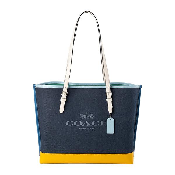 COACH コーチ トートバッグ ブルー系 C4087 SVSQ7 : ブランド