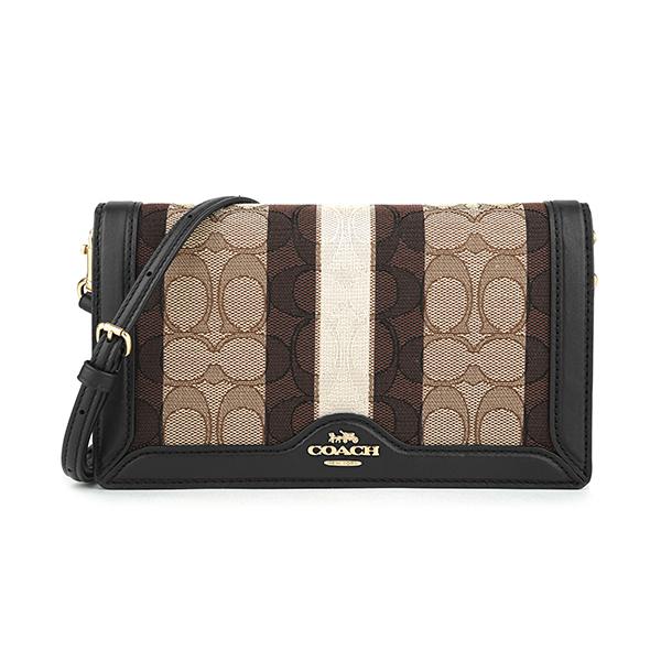 COACH ロゴ入り バッグ ベージュ/ブラック コーチ アウトレット ショルダーバッグ レディース ジェイミー