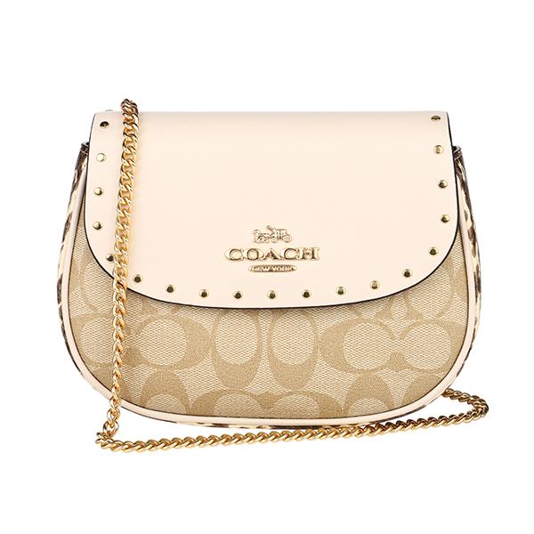 コーチ シグネチャー エッジ ボディバッグ ウエストポーチ 白 PVC Cパッチ コーチ(COACH) シグネチャー(Signature) ボディバッグ・ウエスト