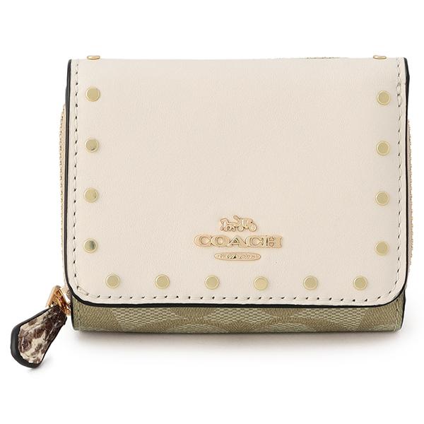 COACH（コーチ） 並行輸入 3つ折り財布 シグネチャー C3322 IMOT4