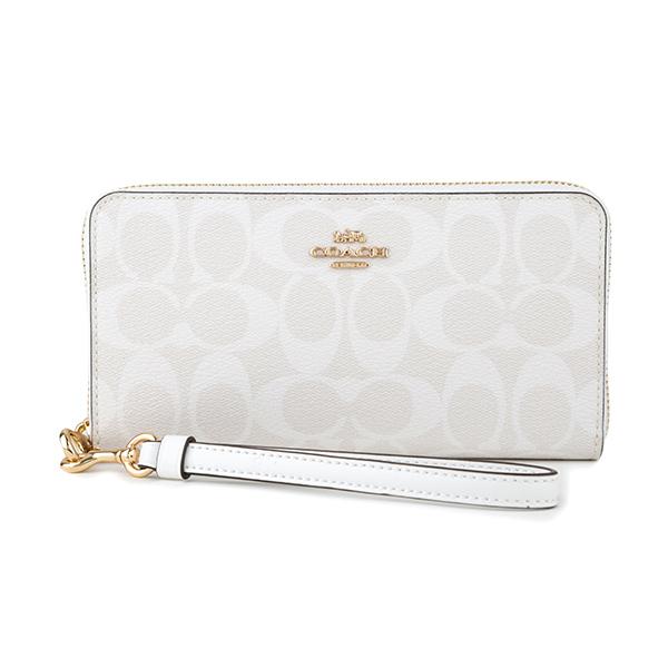 COACH 長財布 ホワイト C4452 COACH コーチ 長財布(ラウンドファスナー) ホワイト 白 C4452