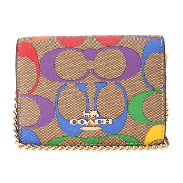 COACH コーチ コインケース レインボー シグネチャー C4696 COACH コーチ コインケース レインボー シグネチャー C4696