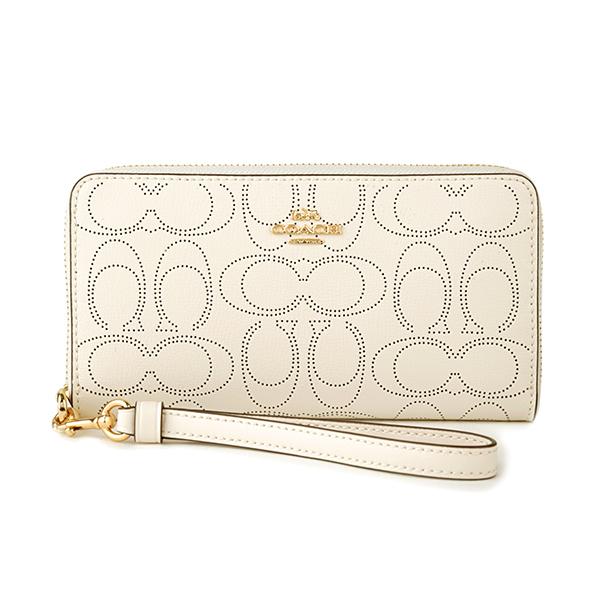 COACH コーチ 長財布(ラウンドファスナー) ホワイト 白 C4715 COACH コーチ 長財布(ラウンドファスナー) ホワイト 白 C4715