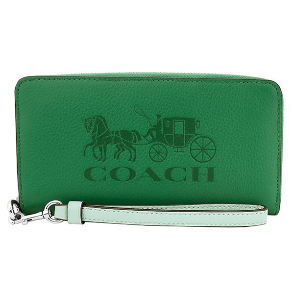 極美品✨COACH コーチ　ホースアンドキャリッジ　ラウンドファスナー　長財布 COACH（コーチ） 並行輸入 長財布(ラウンドファスナー) ホース アンド