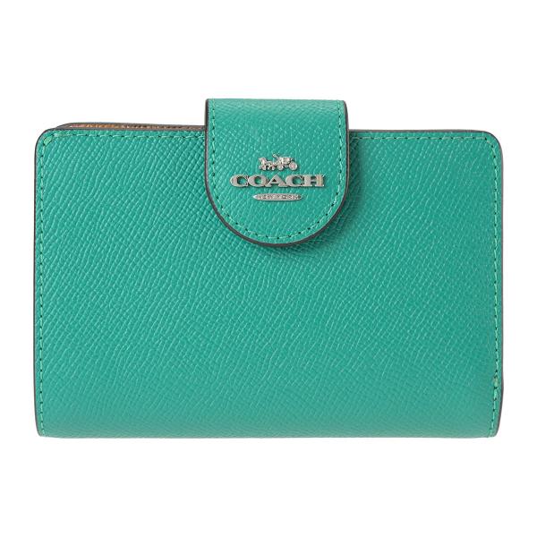 COACH（コーチ） 並行輸入 2つ折り財布 クロスグレイン 6390 SVAEE