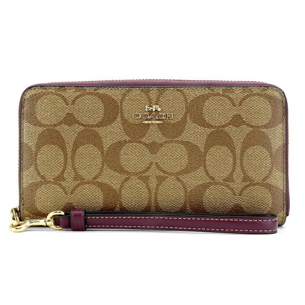 COACH コーチ シグネチャーラウンドファスナー 長財布 C4452 楽天市場】コーチアウトレット ラウンドファスナー長財布 C4452