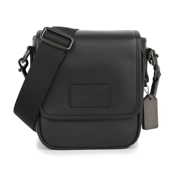 【COACH】コーチ ショルダーバッグ ブラック レザー コンパクト メンズ COACH（コーチ） 並行輸入 ショルダーバッグ ぺブルドレザー CO914