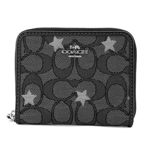 COACH（コーチ） 並行輸入 2つ折り財布 シグネチャージャガード ウィズ