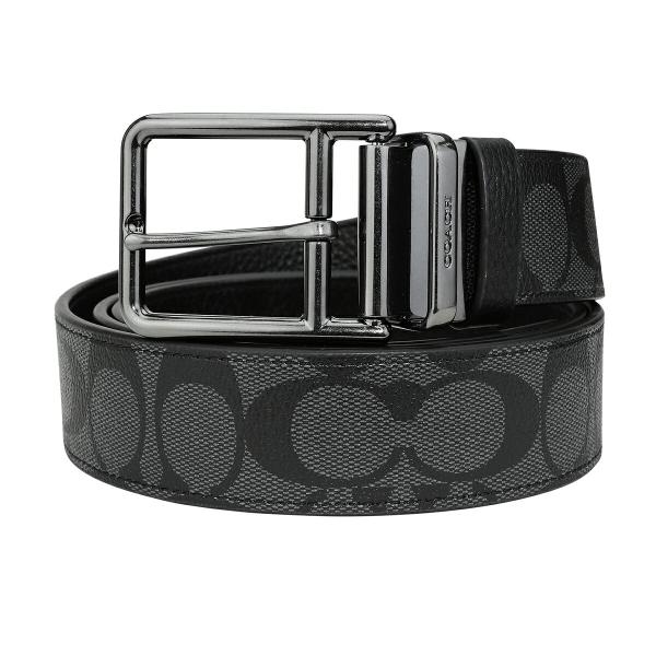 ★美品★ COACH ナイロン×レザー メッセンジャーバッグ シグネチャーベルト COACH（コーチ） 並行輸入 ベルト シグネチャー CQ006 QBMI5メンズ