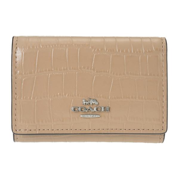 coach折り財布 COACH（コーチ） 並行輸入 3つ折り財布 クロコダイル エンボスド