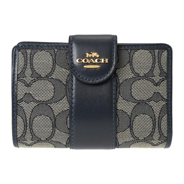 COACH コーチ 2つ折り財布 シグネチャー ジャカード CU987 IMX1X COACH コーチ 2つ折り財布 シグネチャー ジャカード CU987 IMX1X