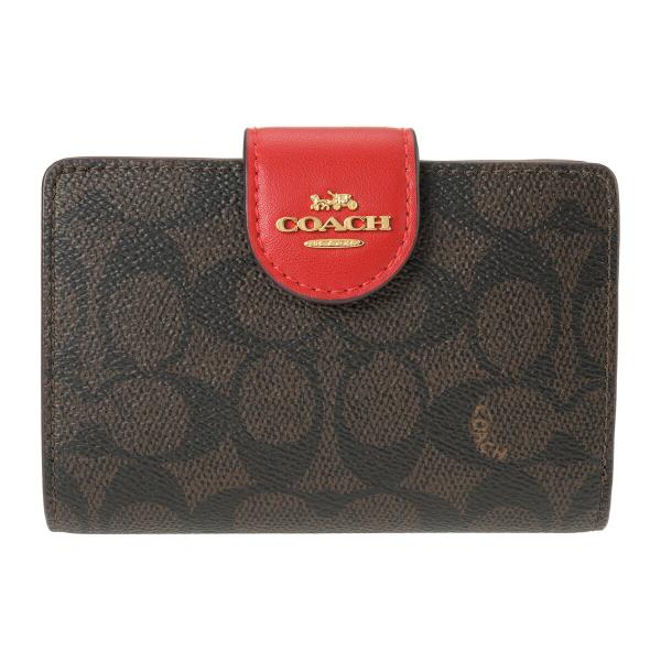 COACH コーチ 2つ折り財布 シグネチャー キャンバス CW786 IMXD0