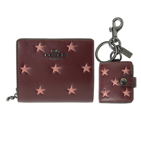COACH（コーチ） 並行輸入 2つ折り財布 スタープリント CW950 QBXD2