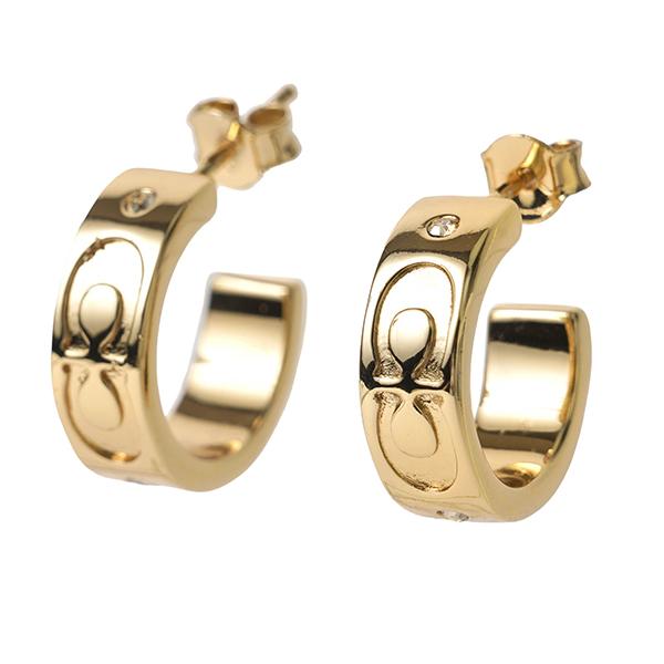 COACH コーチ ピアス シグネチャー CI901 GLD : ブランド COACH コーチ ピアス シグネチャー CI901 GLD : ブランド