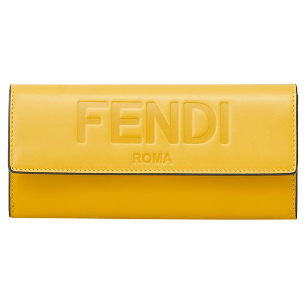 フェンディ 長財布 イエロー 黄色 FENDI 8M0251 AAYZ F192E