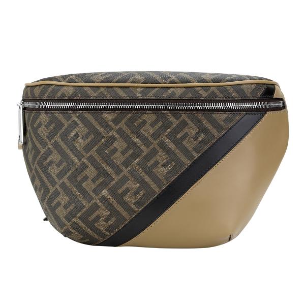 【美品】FENDI フェンディ　FE92976 ダイアゴナル ベルトバッグ FENDI 中古 フェンディ ボディバッグ メンズ ブランド