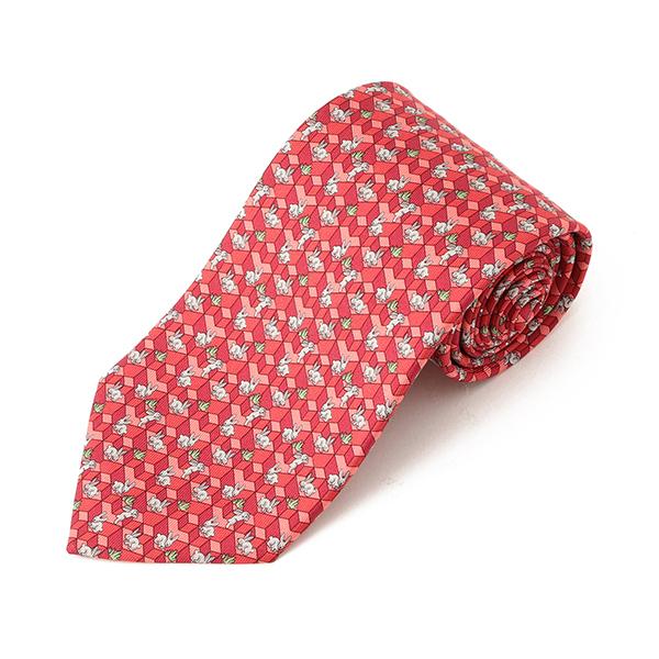 FERRAGAMO（フェラガモ） 並行輸入 ネクタイ プリント タイ 357723 006