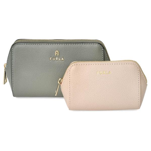 並行輸入 フルラ ポーチ FURLA カメリア WE00453 ARE000 3598S 1 007 レディース グリーン 緑 ライトベージュ