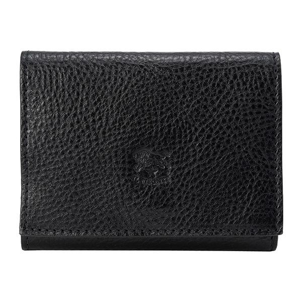 折りたたみ財布 IL BISONTE FW22 HERITAGE PORTFOLIO (SMW036_PV0005BK110) IL BISONTE イルビゾンテ 3つ折り財布 ヴァッケッタ SMW036