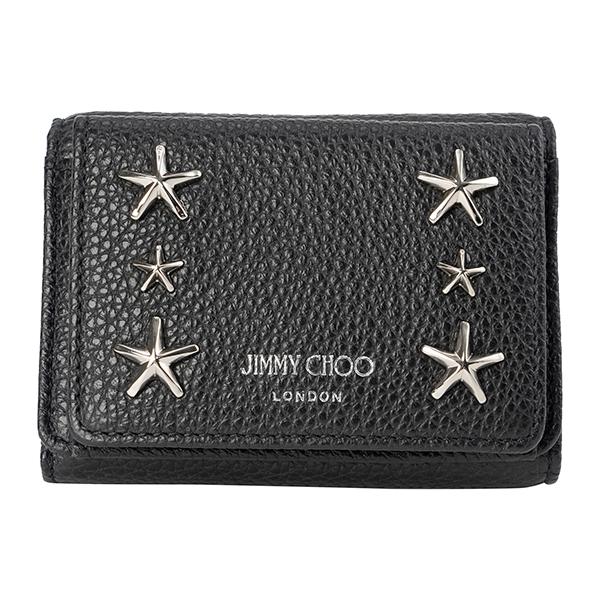 JIMMY CHOO ジミーチュウ 3つ折り財布 ブラック 黒 NEMO UUF