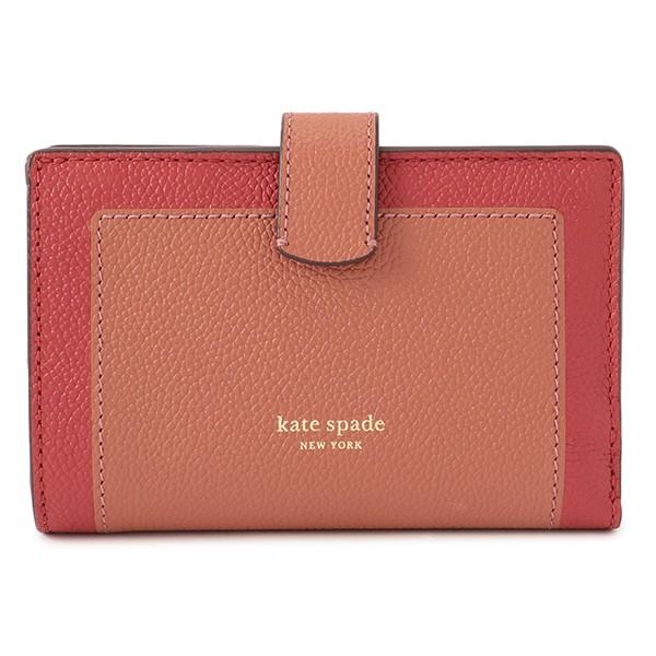 ★新品★Kate Spade★ケイトスペード★2つ折り財布 茶 レザー kate spade NEW YORK（ケイト・スペード ニューヨーク） ケイト