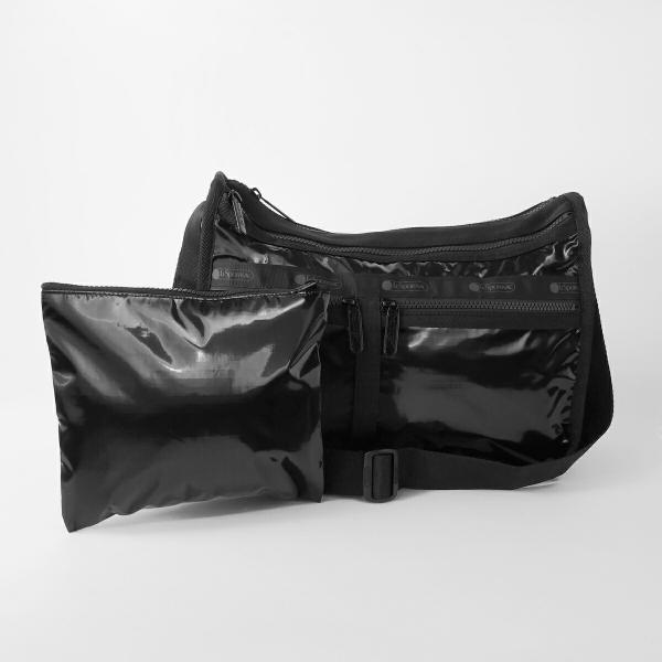 【未使用級】レスポートサック デラックスエブリデイバッグ 肩掛け 黒 LeSportsac（レスポートサック） ショルダーバッグ DELUXE EVERYDAY