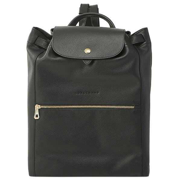 LONGCHAMP ブラックレザー リュック Le Pliage Xtra M バックパック ブラック - レザー | ロンシャン JP