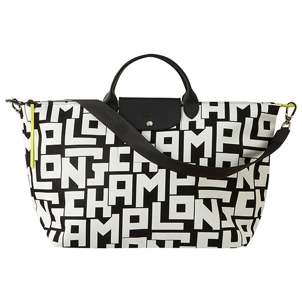 LONGCHAMP 並行輸入 ロンシャン ボストンバッグ ブラック 黒 ル