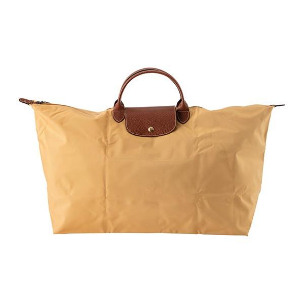 Longchamp ベージュ ボストンバッグ LONGCHAMP ロンシャン ナイロン製 ベージュボストンバッグ XL BIG