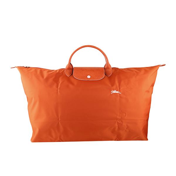 美品！LONGCHAMP ボストンバッグ オレンジ　2way 大きめ LONGCHAMP 並行輸入 ロンシャン ボストンバッグ ル プリアージュ