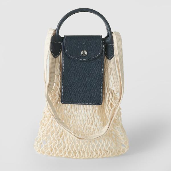 並行輸入 ロンシャン ショルダーバッグ LONGCHAMP ル プリアージュ フィレ L メッシュバッグ 10121 HGR 006 レディース ホワイト 白 ネイビー 爆買