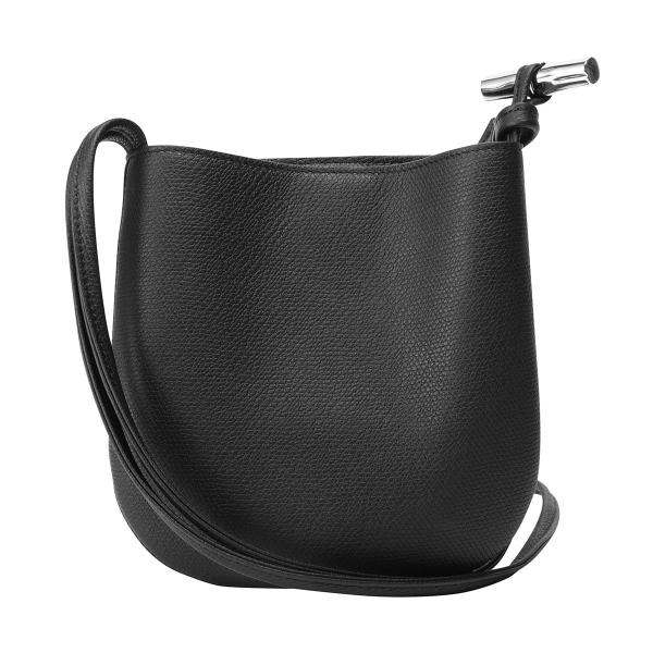 未使用級】ロンシャン ショルダーバッグ ロゾ S シボ革 2way ブラック