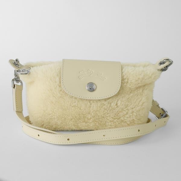 LONGCHAMP(ロンシャン) ショルダーバッグ ル・プリアージュ エクストラ ポーチ XS 10334HIF037 アイボリー ストラップ着脱可/斜めがけ/ミニバッグ brstring_glo10334hif037