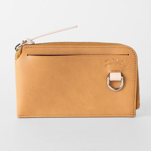 並行輸入 ロンシャン カードケース LONGCHAMP ポケットコレクション TWO TONE ZIP CARD HOLDER 30048 HIM 016 レディース ブラウン 茶色 爆買